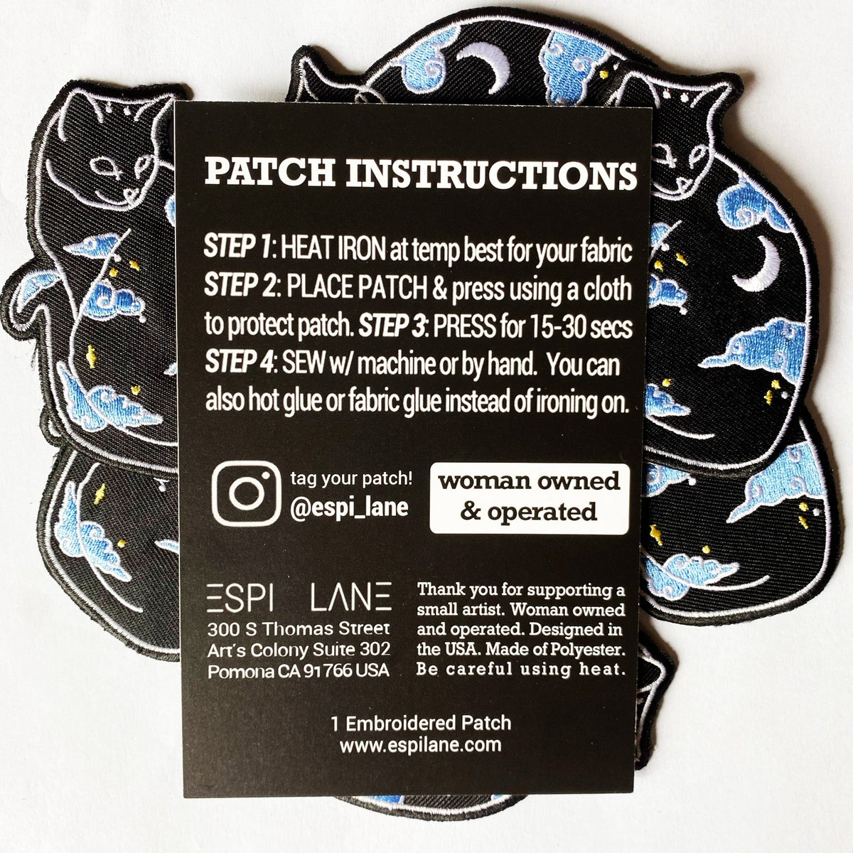 Celestial Night Sky Cat Patch-ESPI LANE