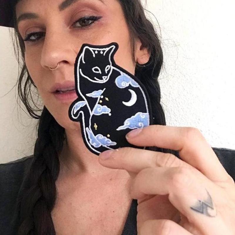 Celestial Night Sky Cat Patch-ESPI LANE