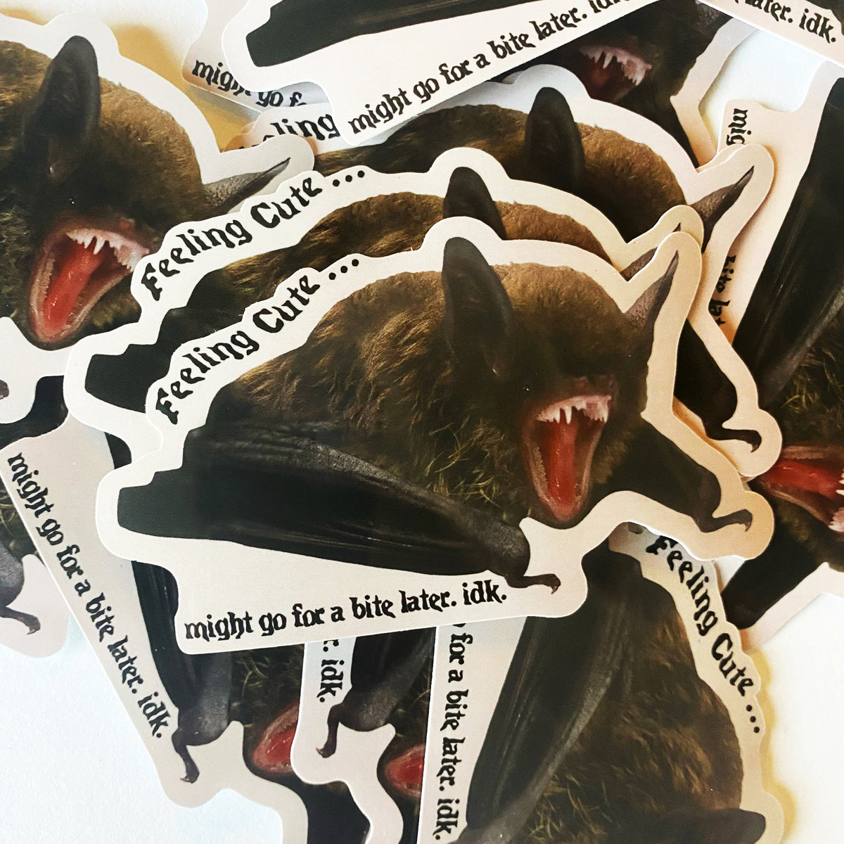 Feeling Cute Bat Decal Sticker