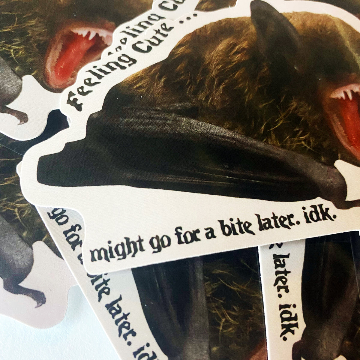 Feeling Cute Bat Decal Sticker