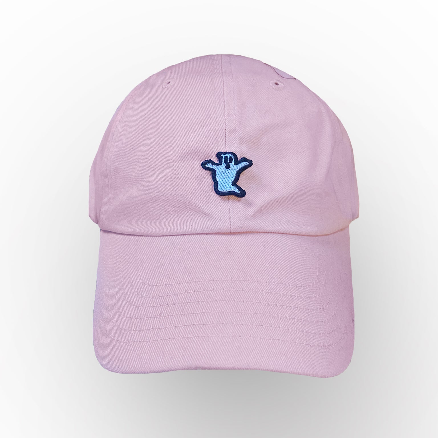 Ghost Embroidered Bat Low Profile Hat-ESPI LANE