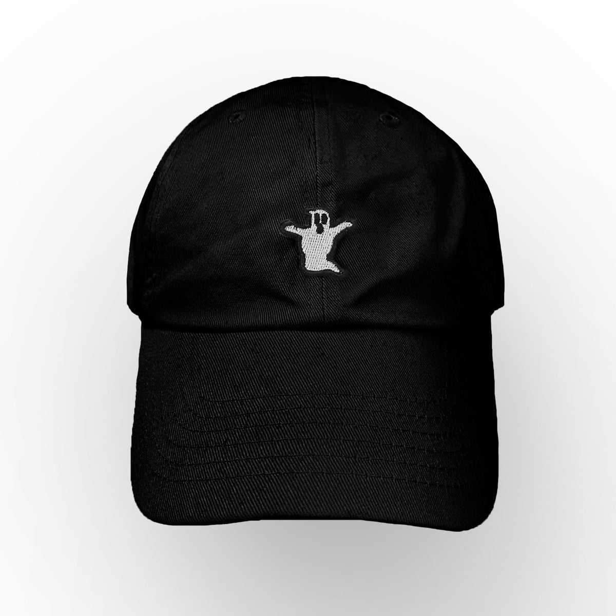 Ghost Embroidered Bat Low Profile Hat-ESPI LANE