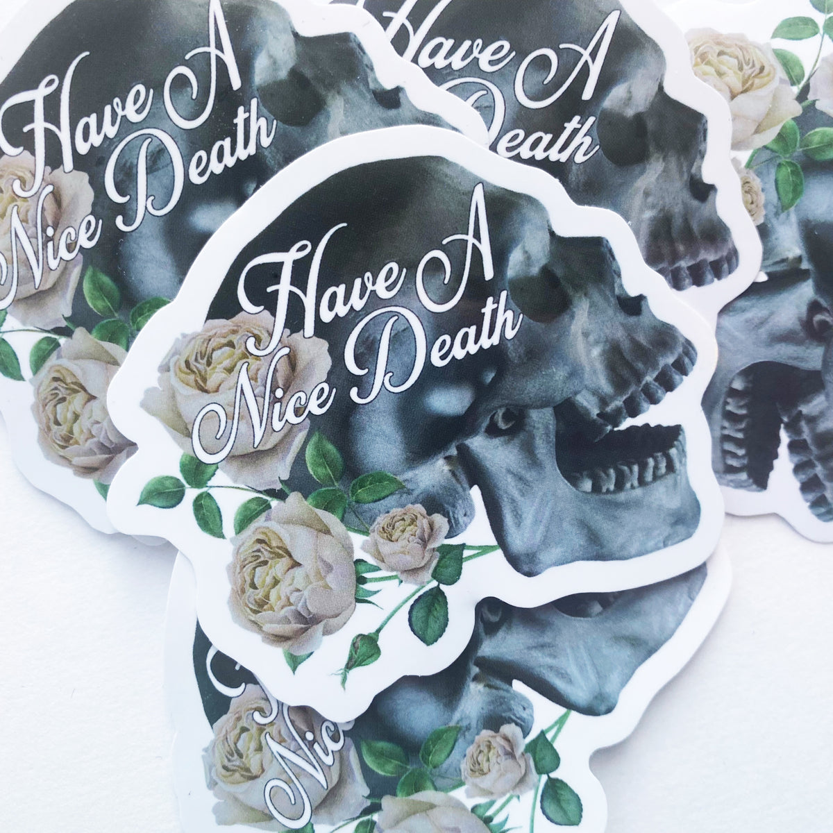 Have A Nice Death Skull Vinyl Decal Sticker-ESPI LANE