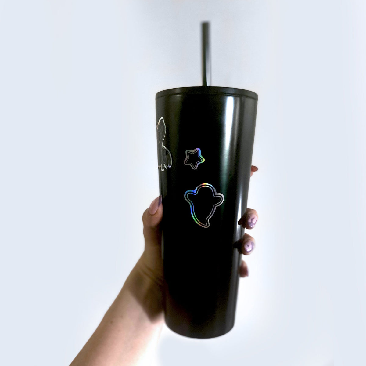 Holographic Halloween Bat Ghost Magic Sticker Sheet-ESPI LANE