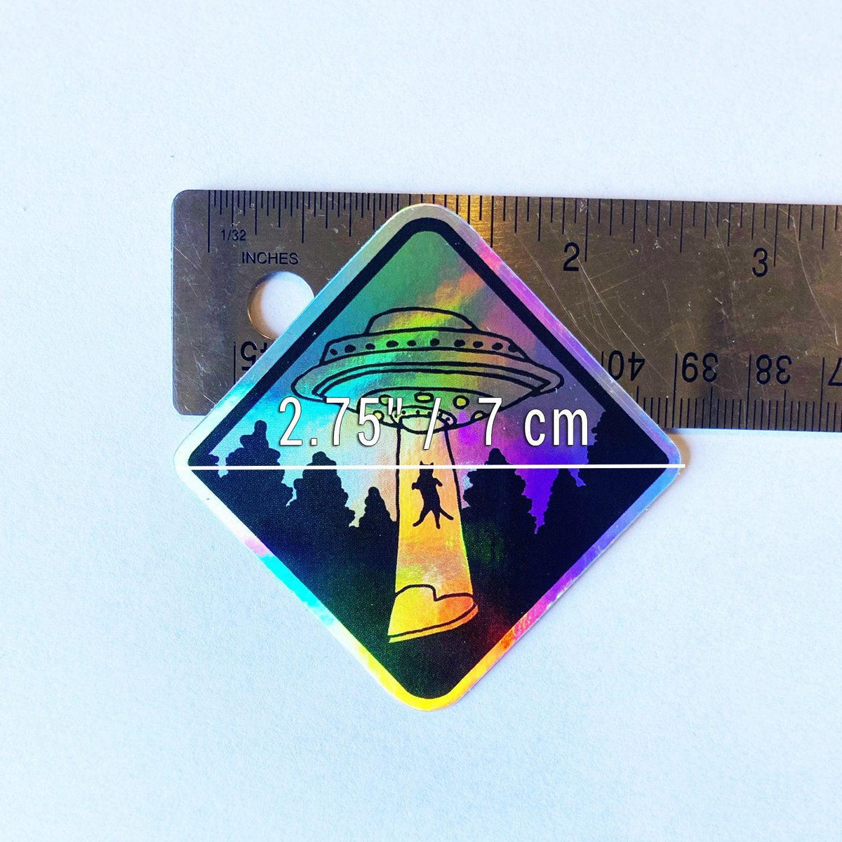 Holographic UFO Cat Decal Sticker-ESPI LANE
