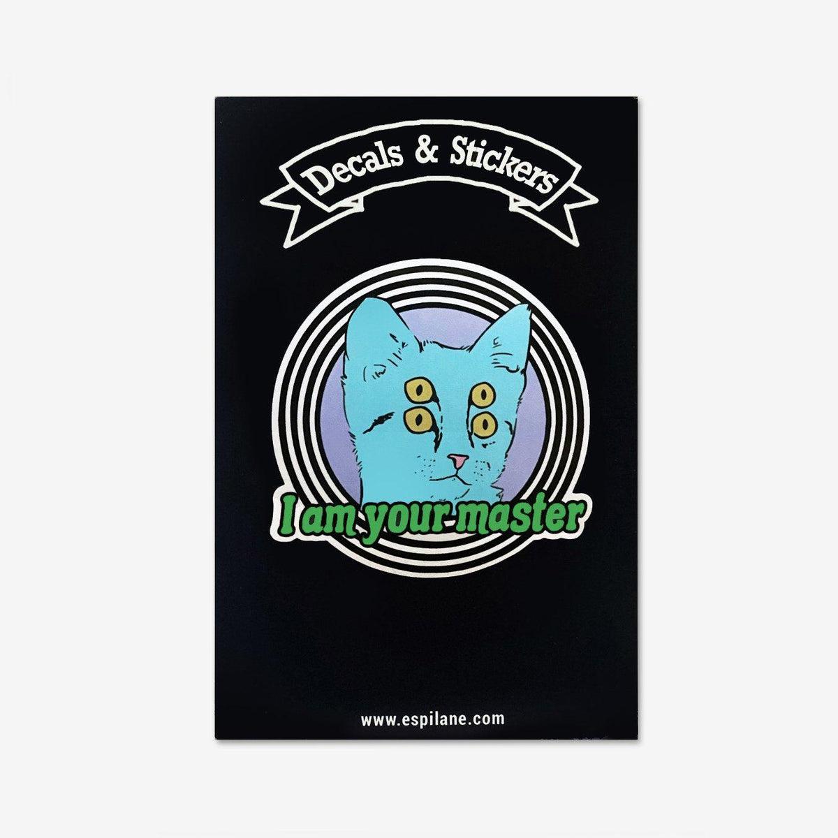 Hypnotic I'm Your Master Cat Decal Sticker-ESPI LANE
