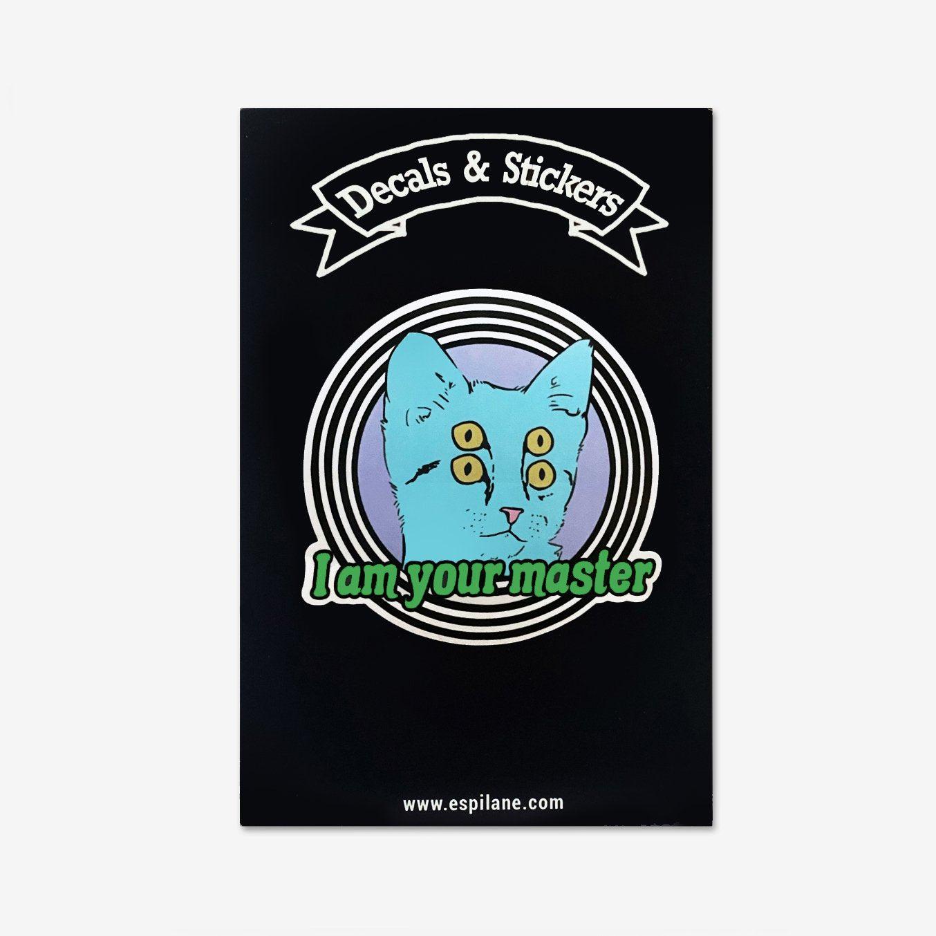 Hypnotic I'm Your Master Cat Decal Sticker-ESPI LANE