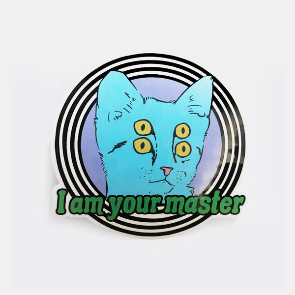 Hypnotic I'm Your Master Cat Decal Sticker - ESPI LANE