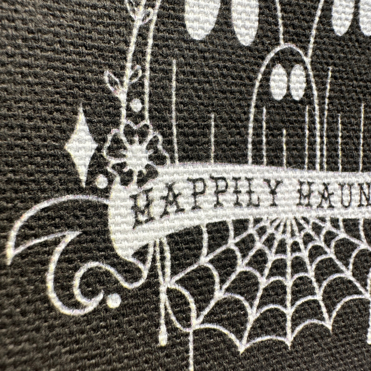 Ghost Patch | Fabirc Sew-On Gothic Accessories Punk DIY Handmade Spooky Patches | Happily Haunted | 3.5x3&quot;