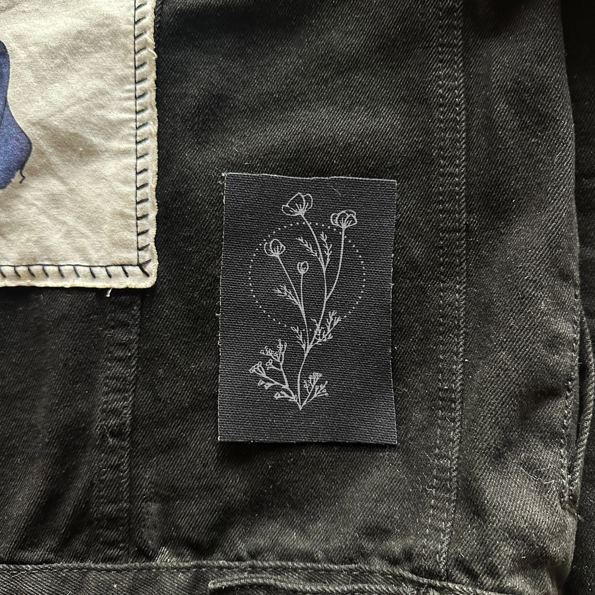 Flower Fabric Sew On Patch | Punk Accessories DIY Handmade Patches | 2.5x4"