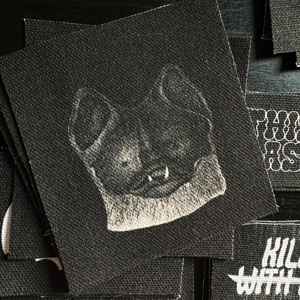 Bat Patch | Punk Accessories Goth DIY Handmade Horror Patches | Medieval Vampire Bats | 3.25x3.25&quot;