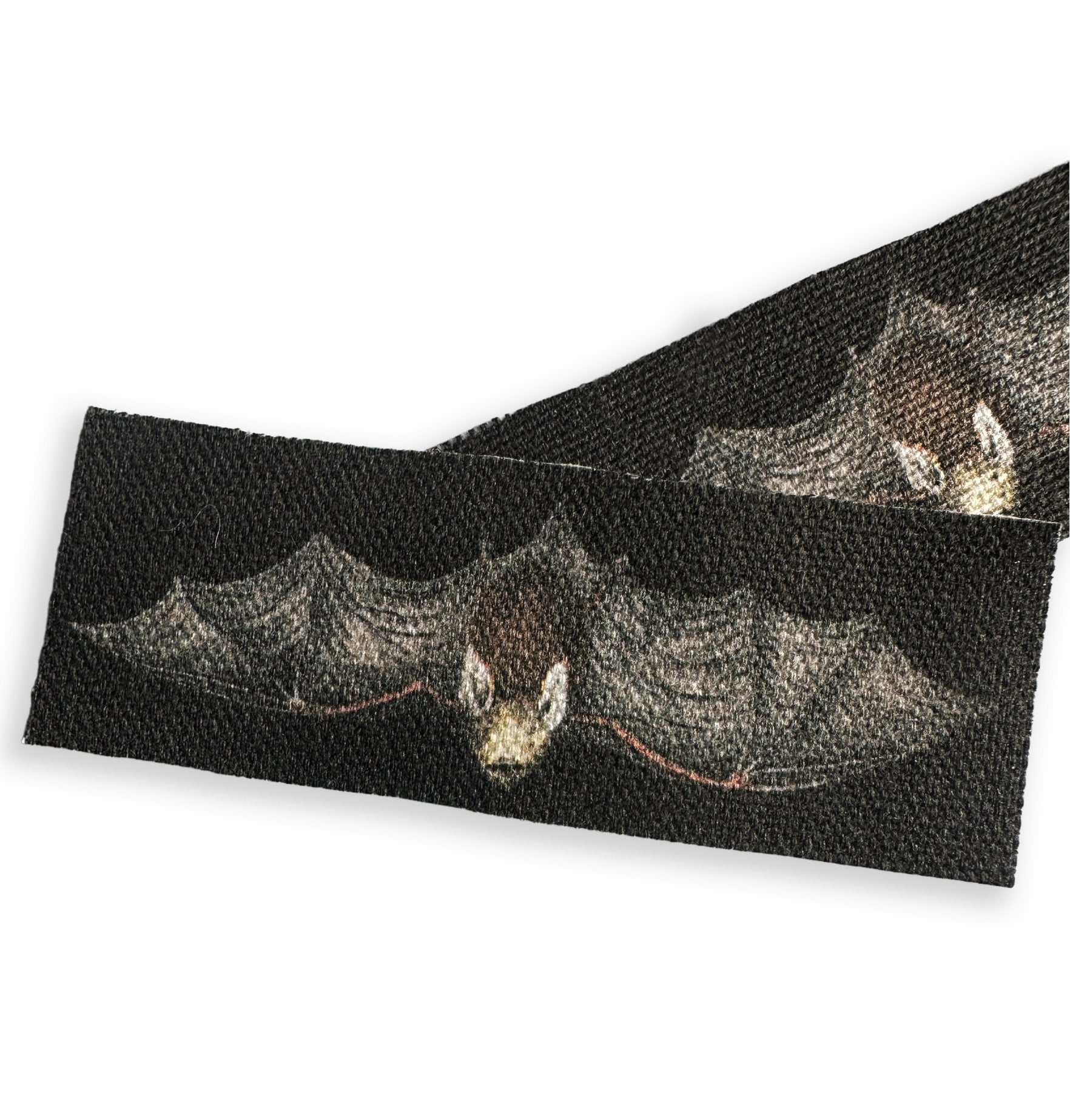 Fabric Sew On Bat Patch | Gothic Accessories Punk DIY Handmade Horror Patches | Medieval Vampire Bats | 5x2"