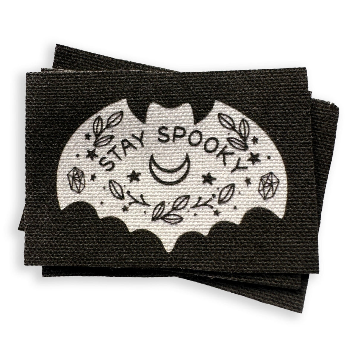 Bat Patch | Gothic Accessories Punk DIY Handmade Horror Patches | Spooky Vampire Bats | 3x2.25&quot;