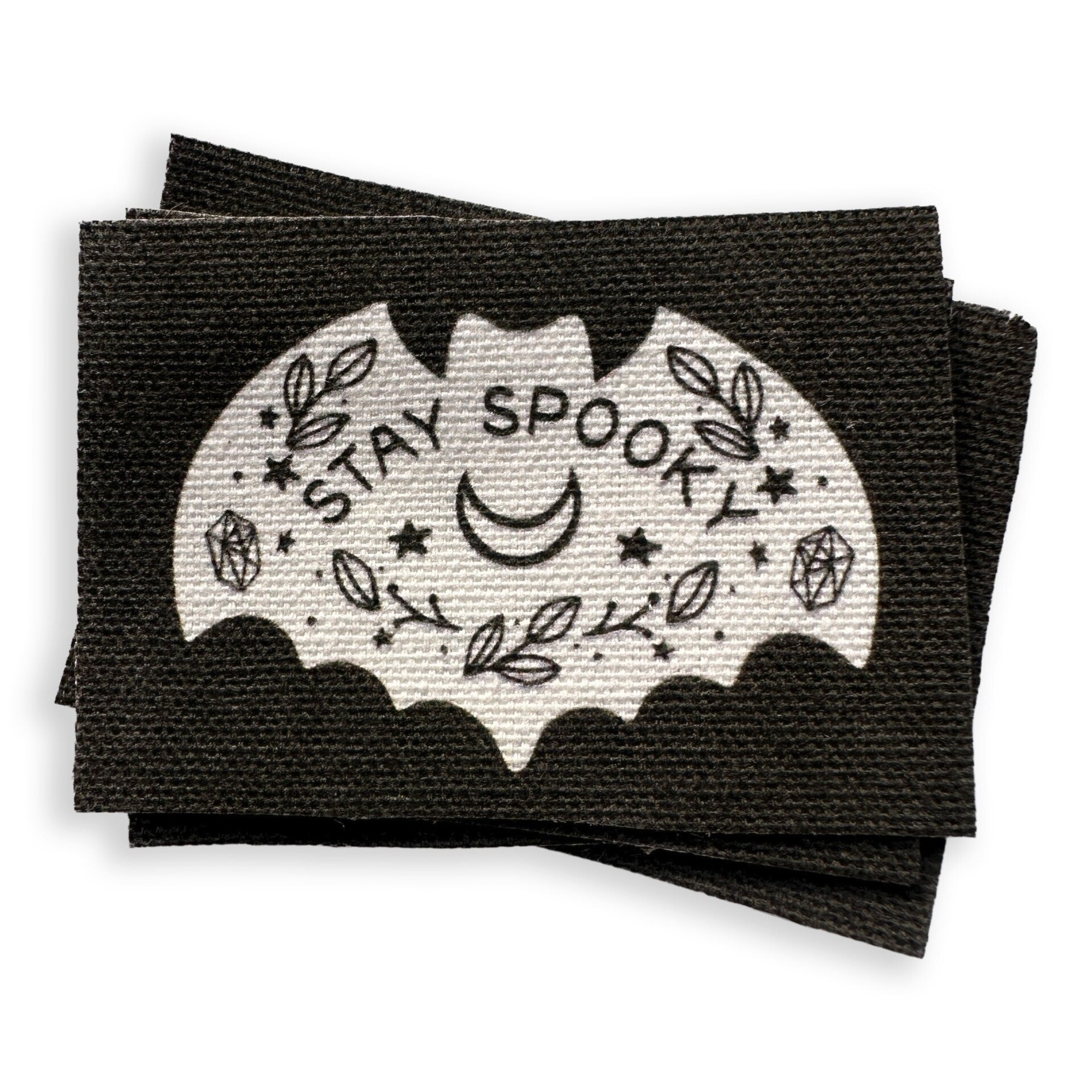 Bat Patch | Gothic Accessories Punk DIY Handmade Horror Patches | Spooky Vampire Bats | 3x2.25"
