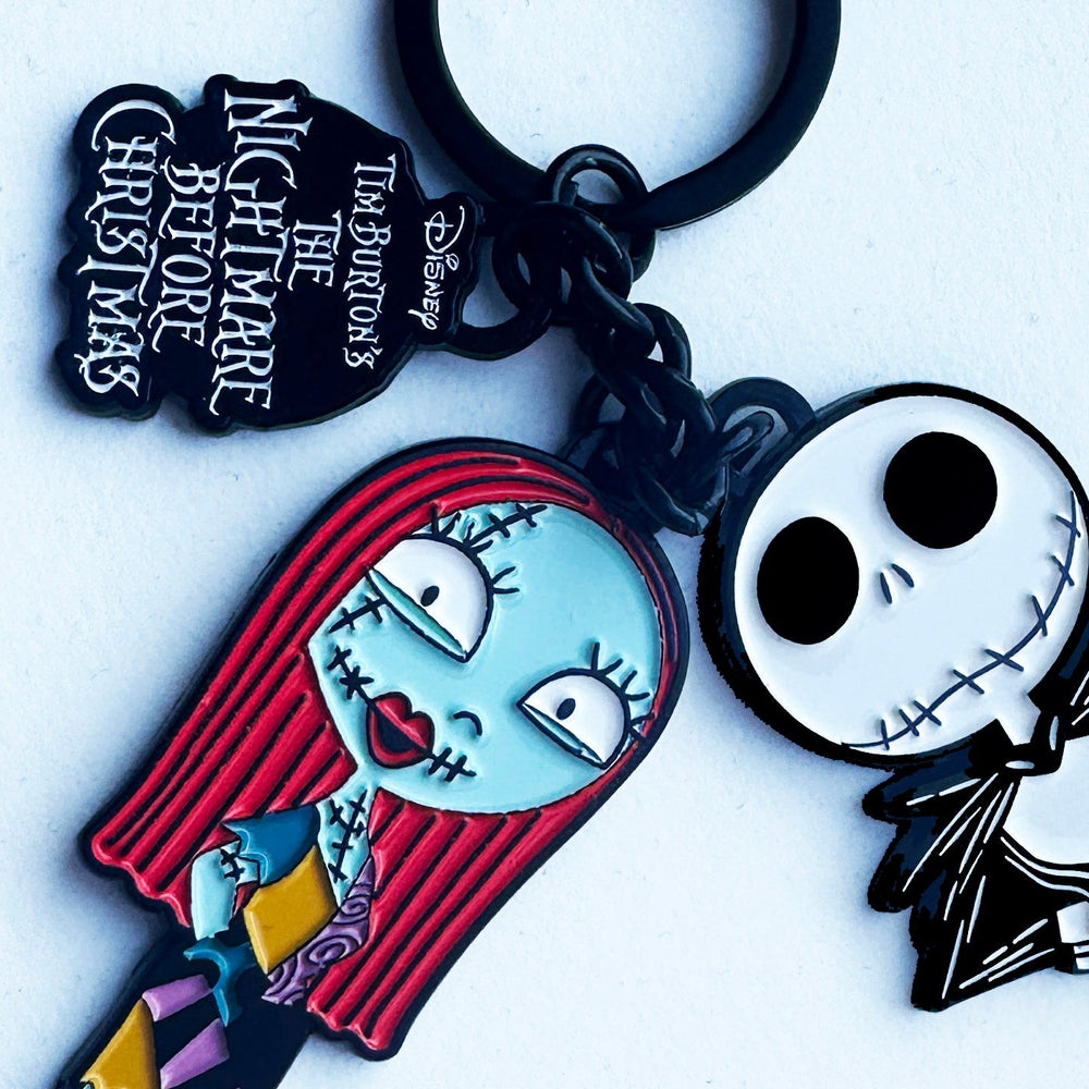 Jack and Sally Nightmare Before Christmas Keychain-ESPI LANE