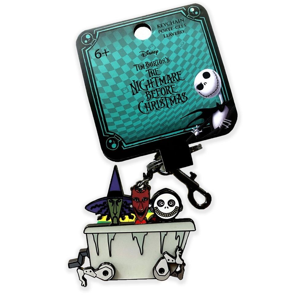 Loungefly Lock, Shock, Barrel Nightmare Before Christmas Keychain