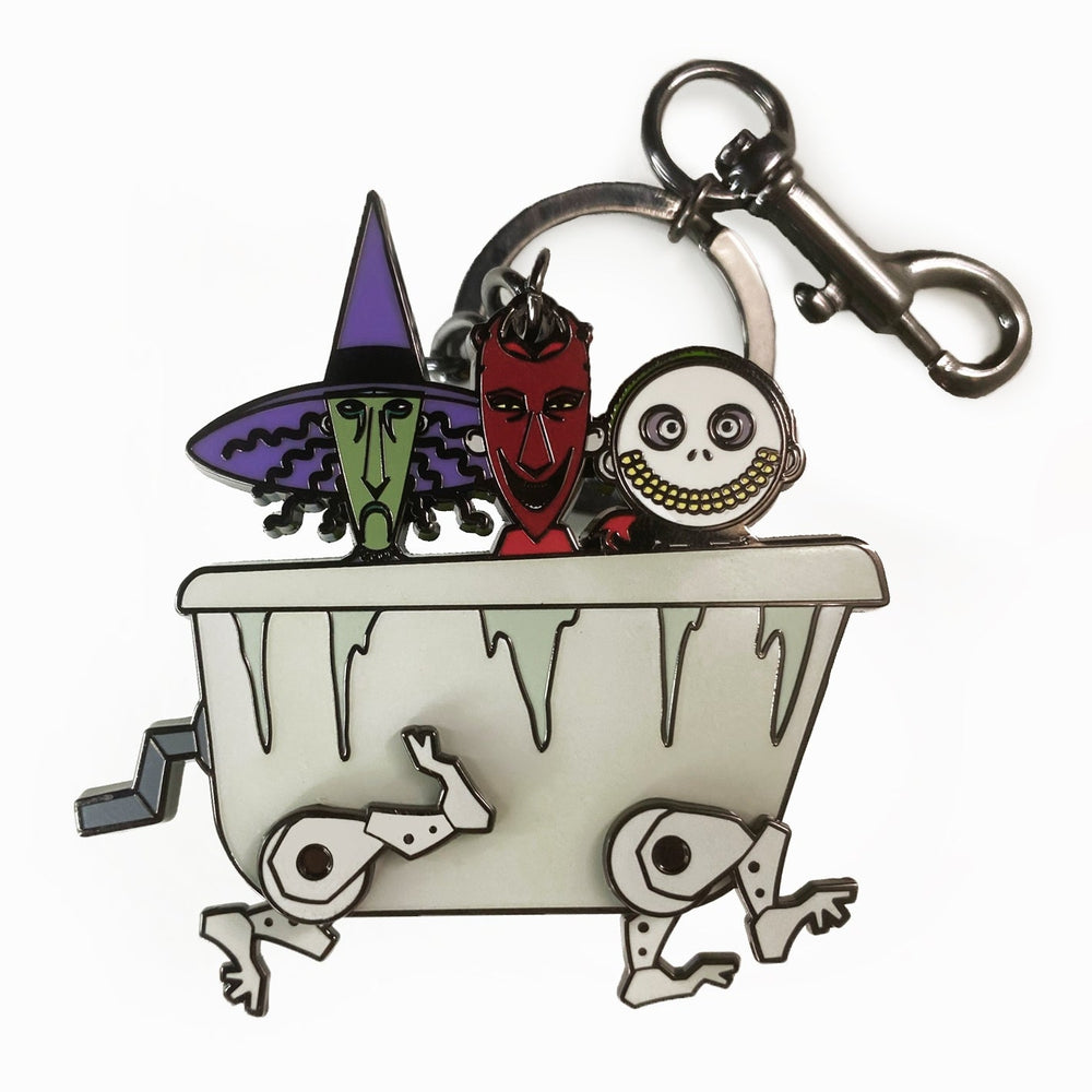 Loungefly Lock, Shock, Barrel Nightmare Before Christmas Keychain