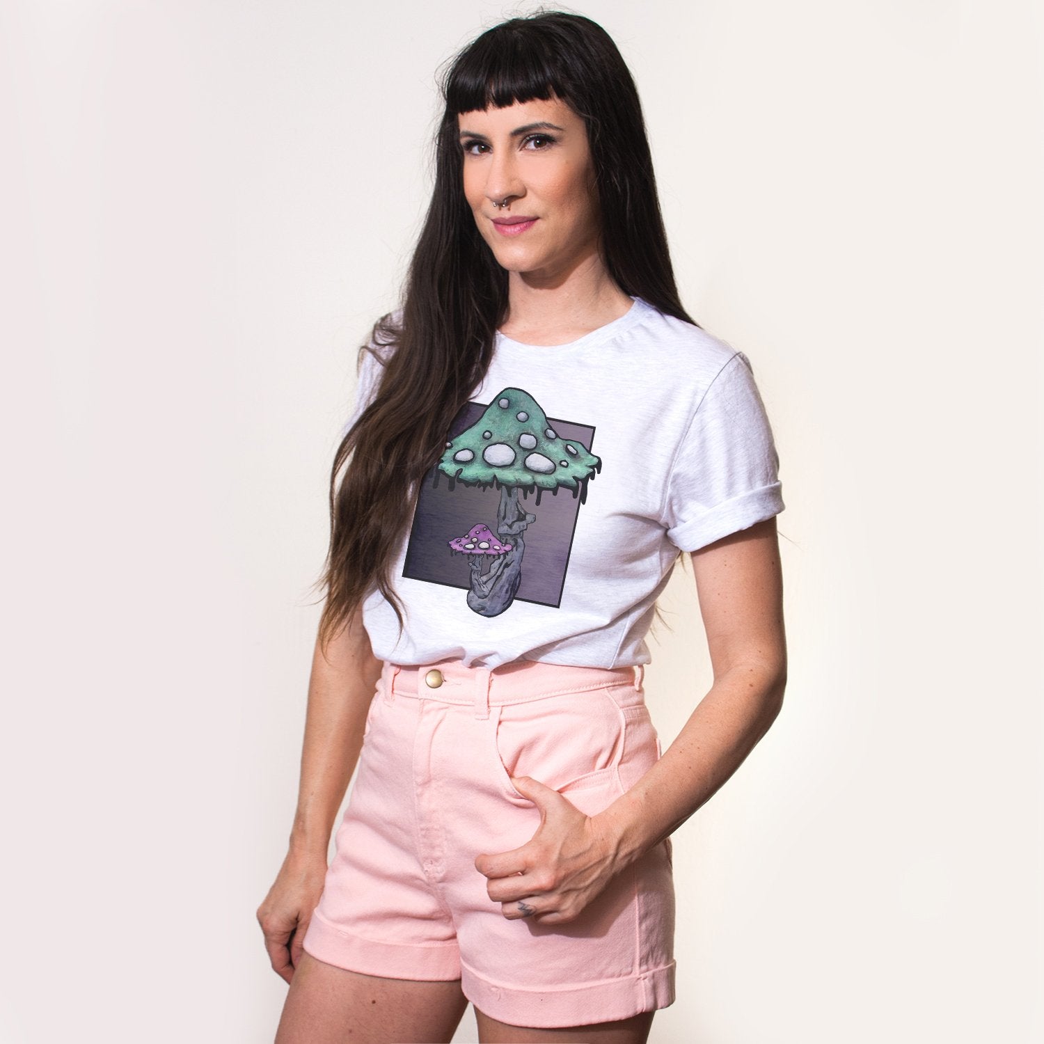 Magic Mushroom Graphic T-Shirt-ESPI LANE