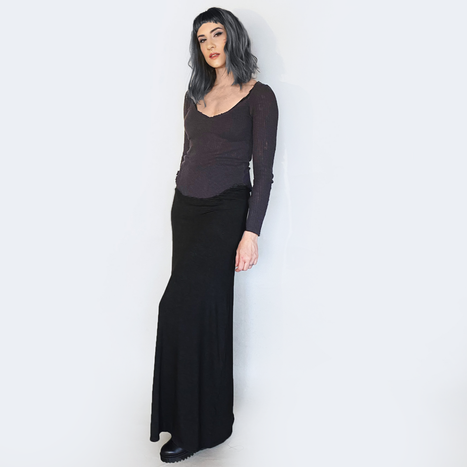 Maxi Skirt in Black-ESPI LANE