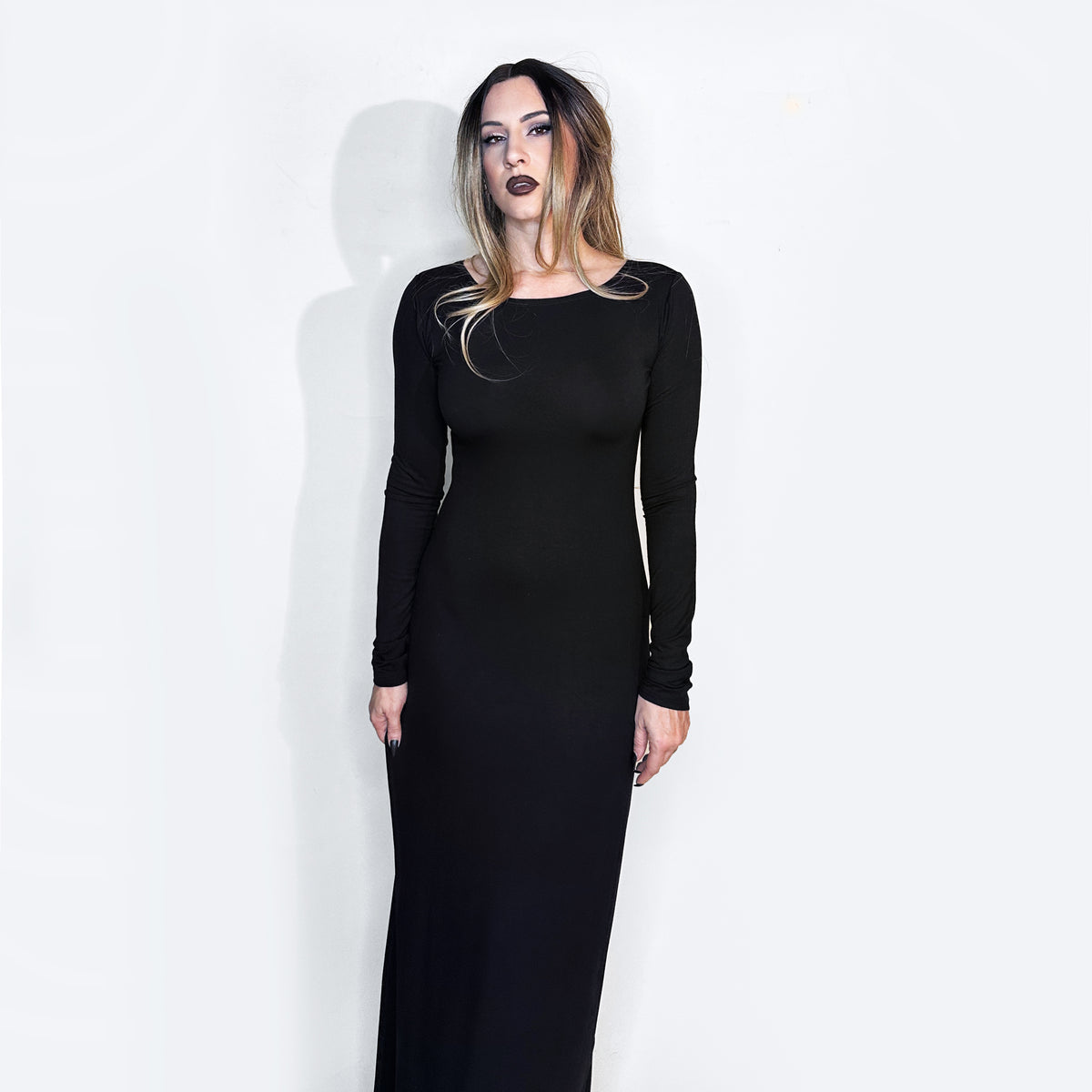 Minimalist Long Sleeve Maxi Dress-ESPI LANE