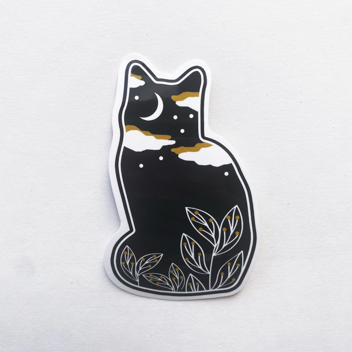 Nature Botanical Black Cat Decal Vinyl Sticker-ESPI LANE