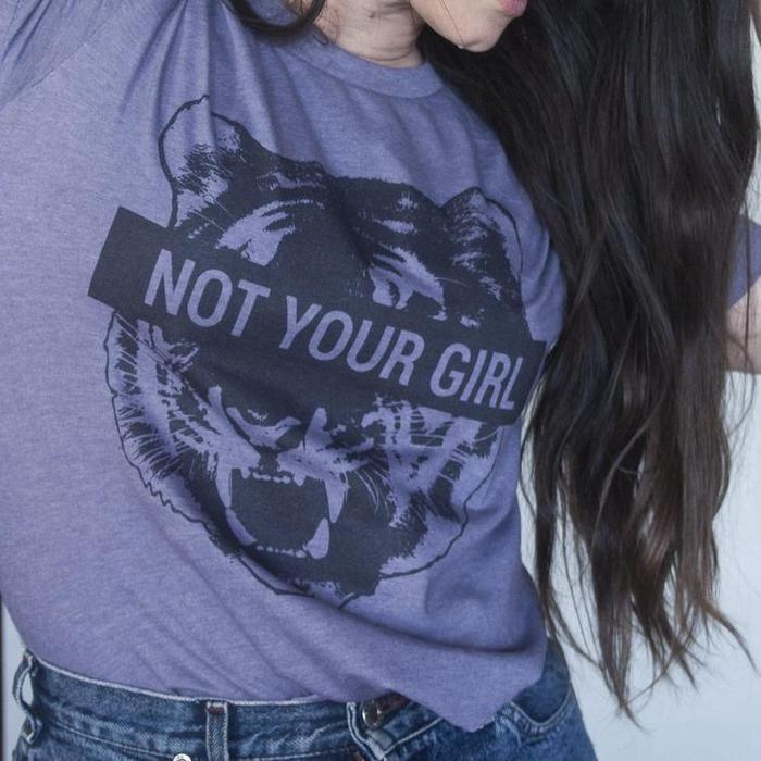 Not Your Girl Tiger Graphic Tee-ESPI LANE