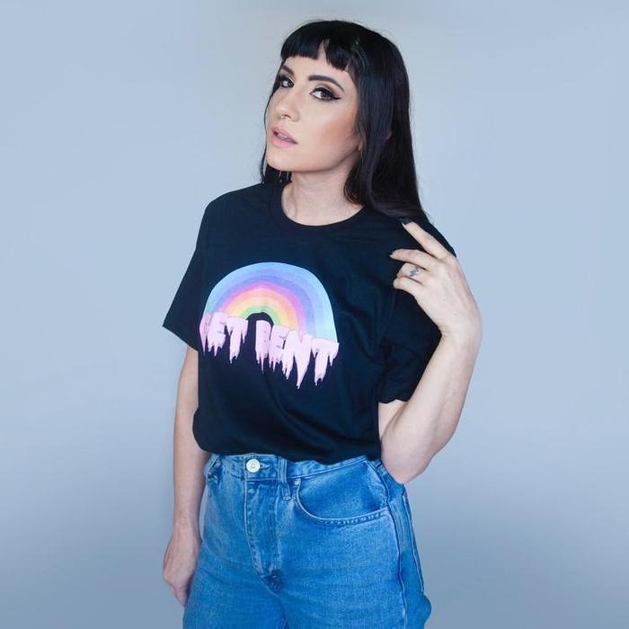 Pastel Get Bent Rainbow Tee-ESPI LANE