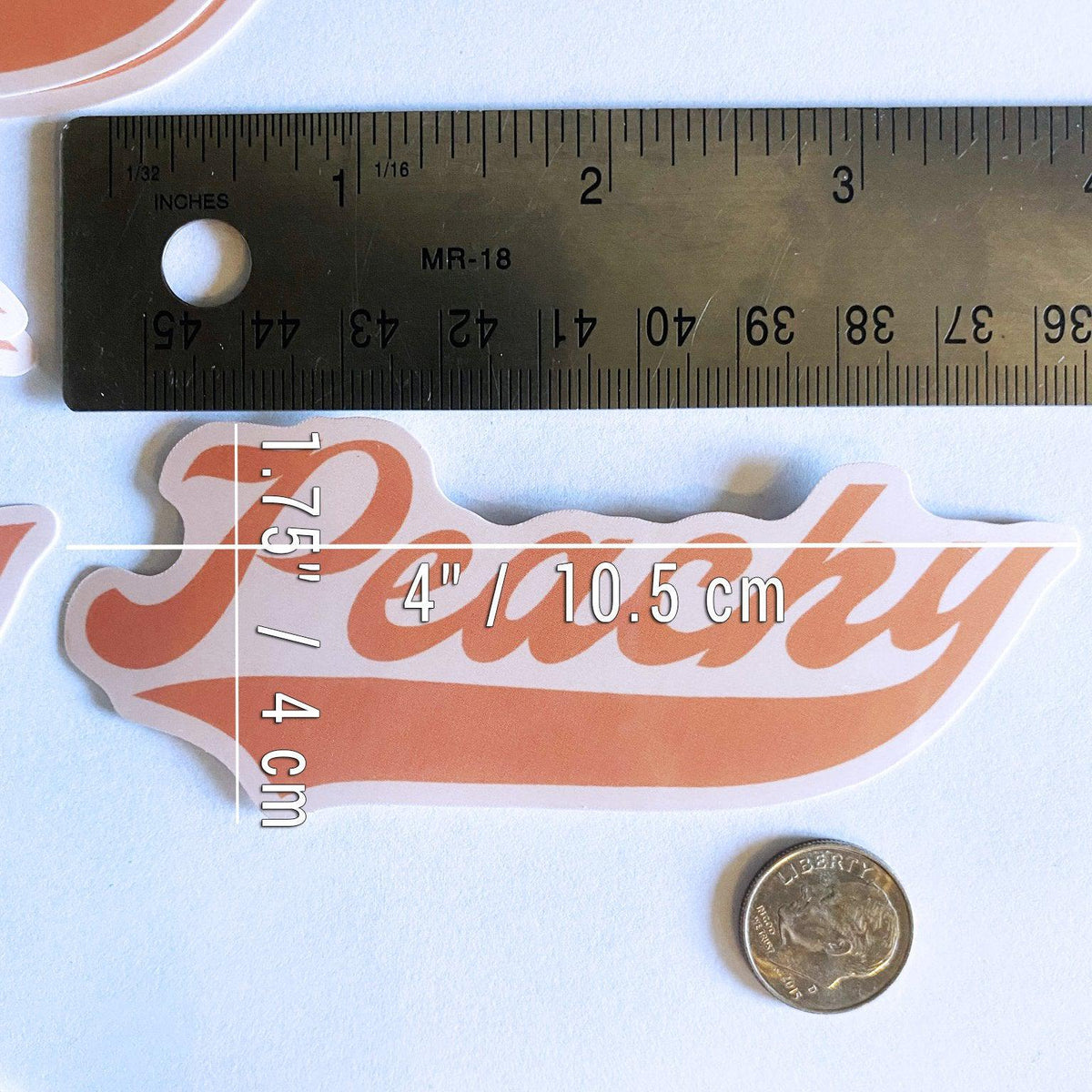 Peachy Decal Vinyl Sticker-ESPI LANE