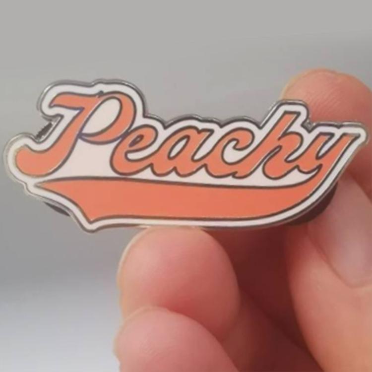 Peachy Enamel Lapel Pin-ESPI LANE