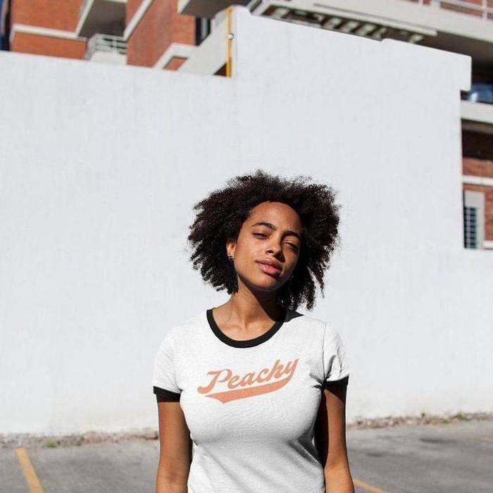 Peachy Vintage Graphic Tee-ESPI LANE