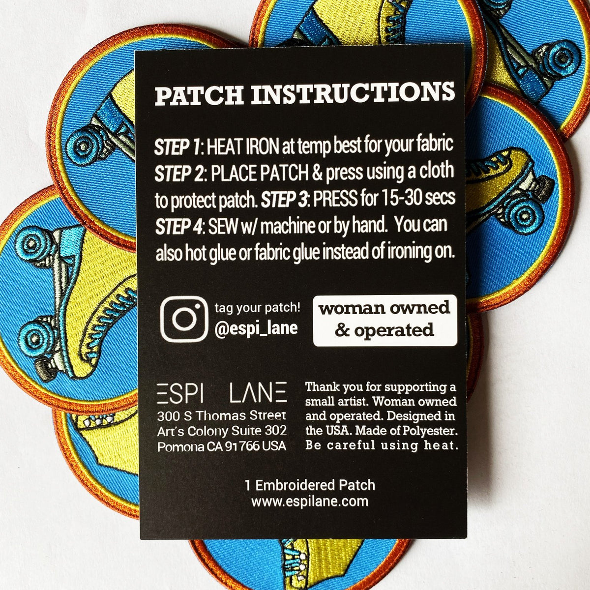 Retro Vibe Roller Skate Patch-ESPI LANE