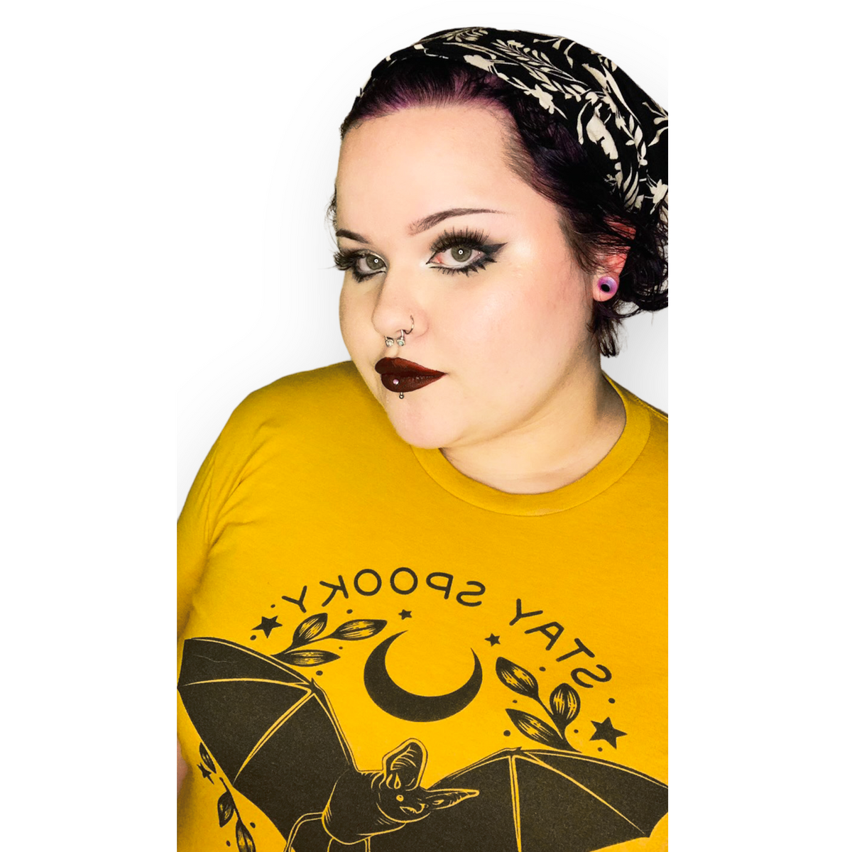 Revamped Bat Stay Spooky Graphic Shirt-ESPI LANE