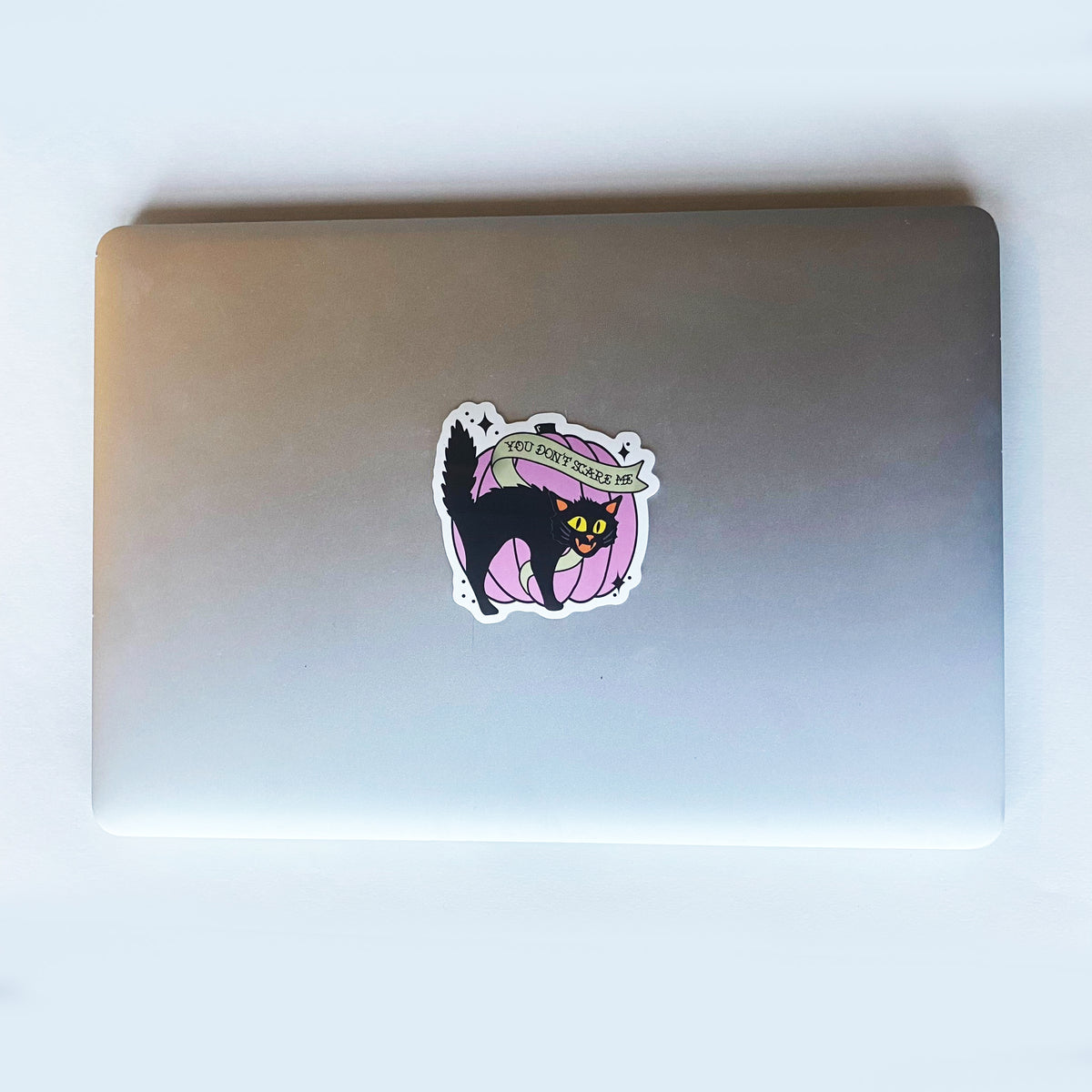 Scaredy Cat Pumpkin Halloween Decal Sticker-ESPI LANE