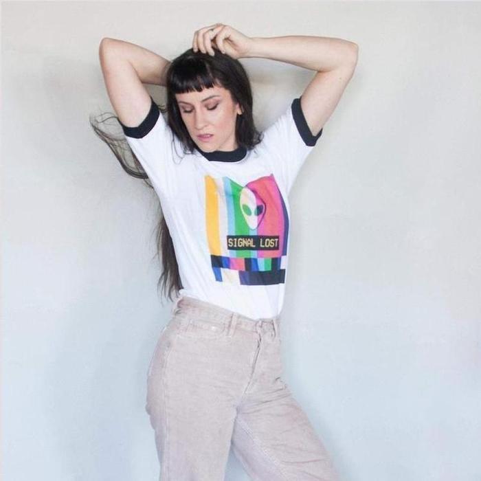 Signal Lost Alien Vaporwave Shirt-ESPI LANE