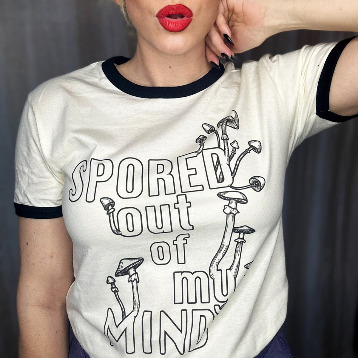 Spored Out of my Mind Mushroom Shirt-ESPI LANE