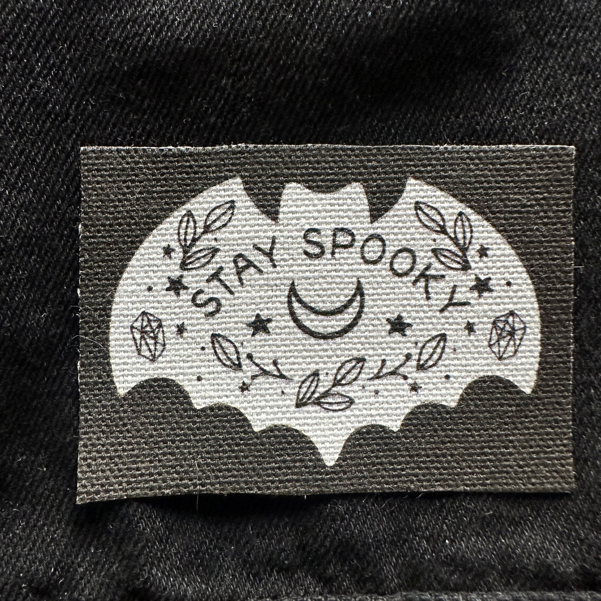 Stay Spooky Bat Fabric Patch-ESPI LANE