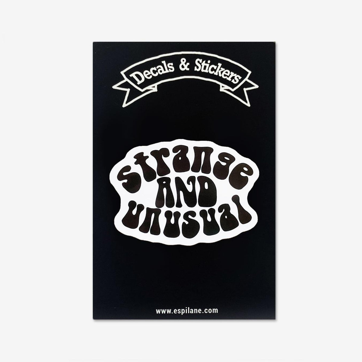 Strange & Unusual Vinyl Decal Sticker-ESPI LANE