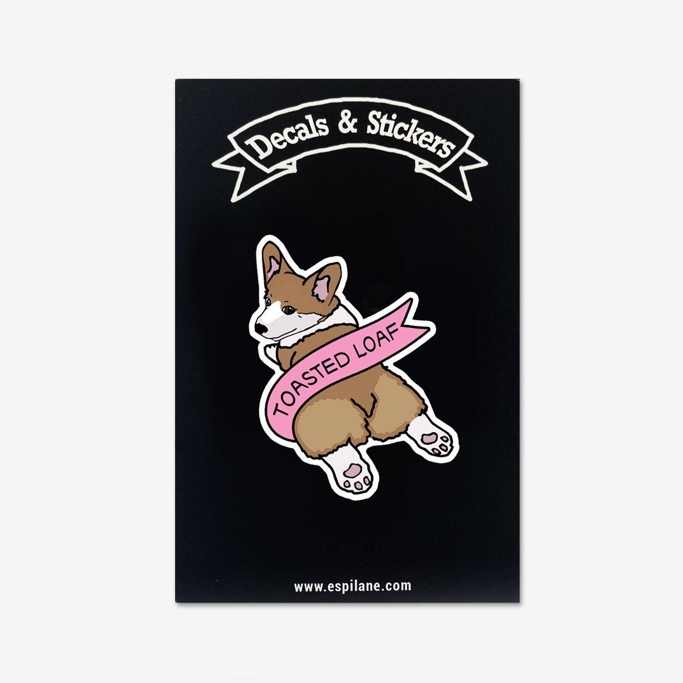Toasted Loaf Cute Corgi Decal Sticker-ESPI LANE
