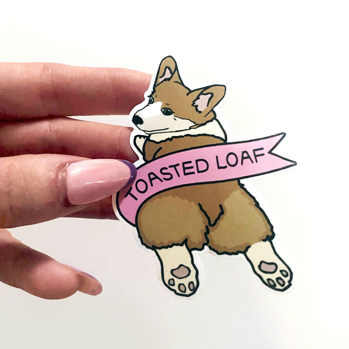 Toasted Loaf Cute Corgi Decal Sticker-ESPI LANE