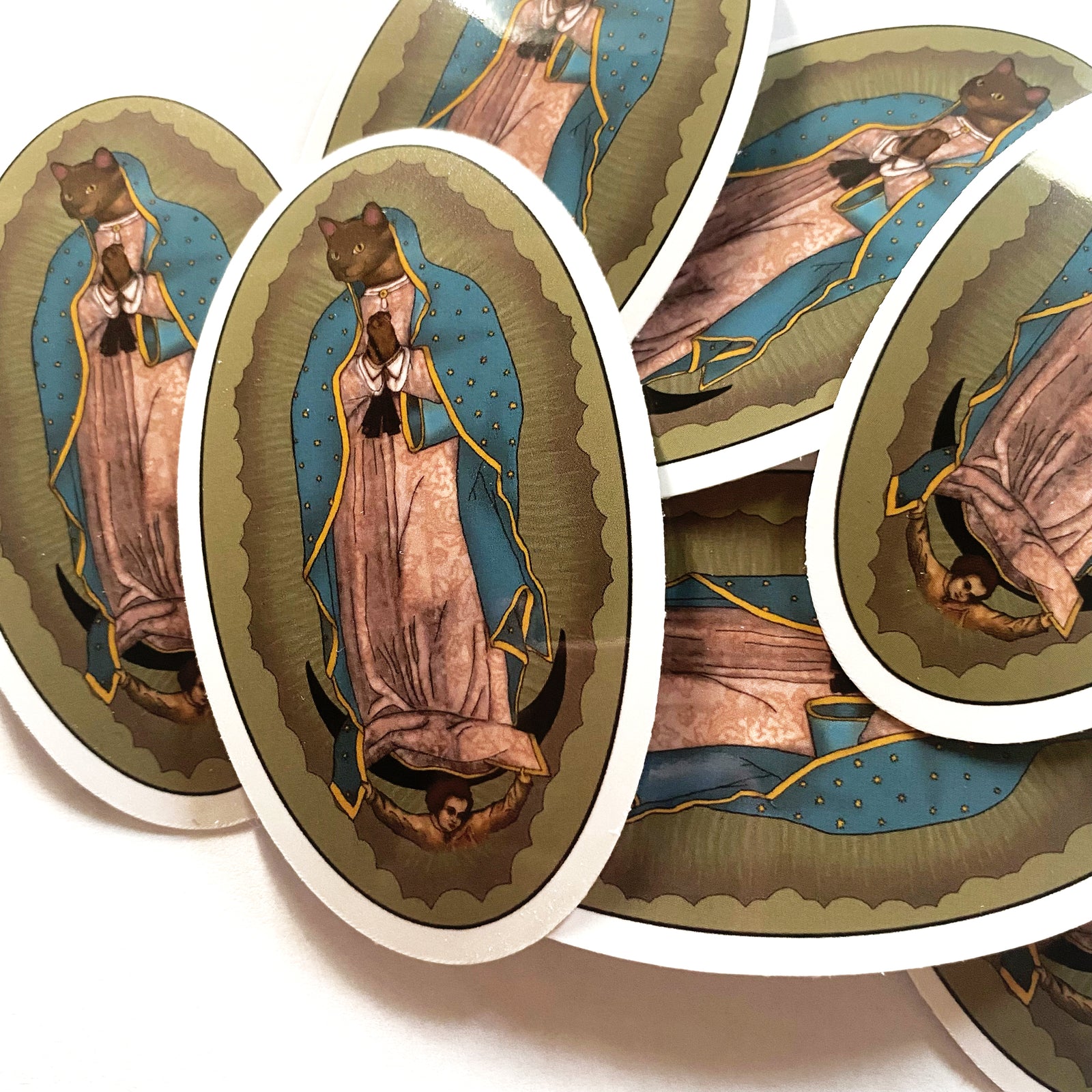 Virgin Mary Cat Decal Vinyl Sticker-ESPI LANE