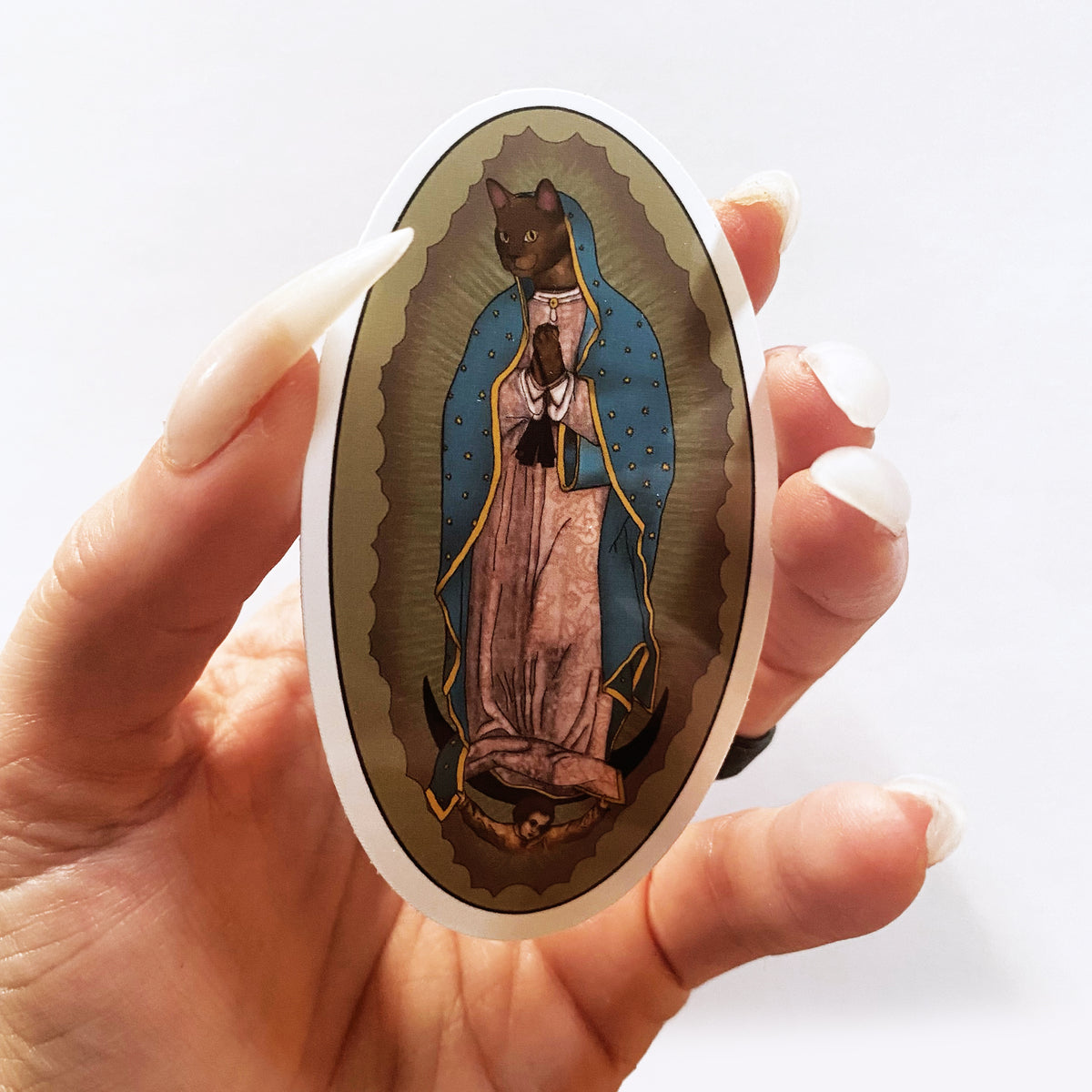 Virgin Mary Cat Decal Vinyl Sticker-ESPI LANE