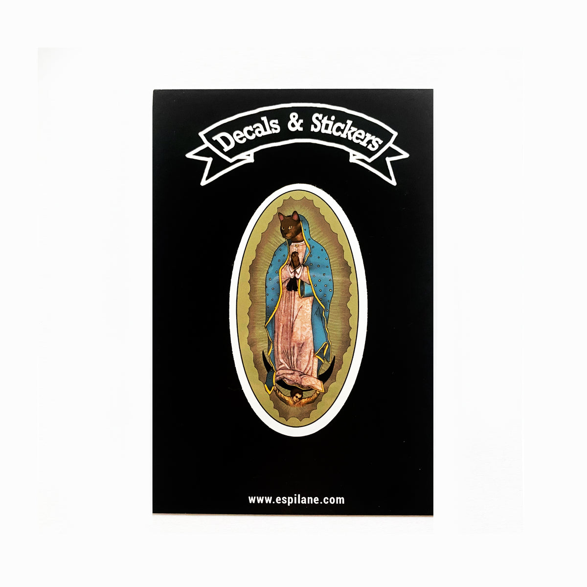 Virgin Mary Cat Decal Vinyl Sticker-ESPI LANE