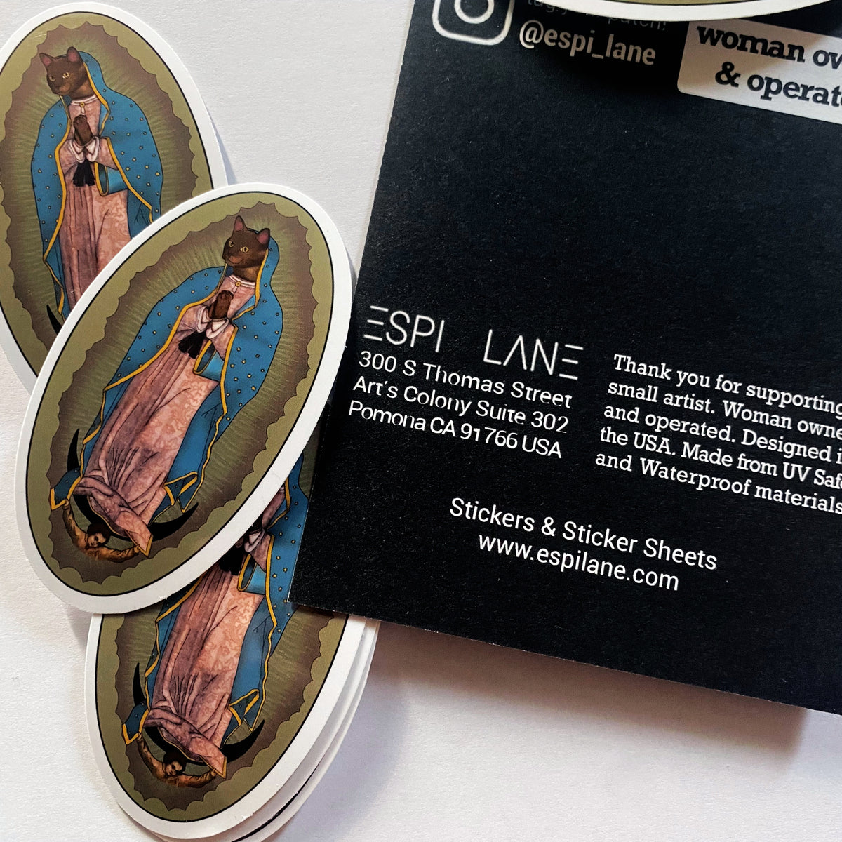 Virgin Mary Cat Decal Vinyl Sticker-ESPI LANE
