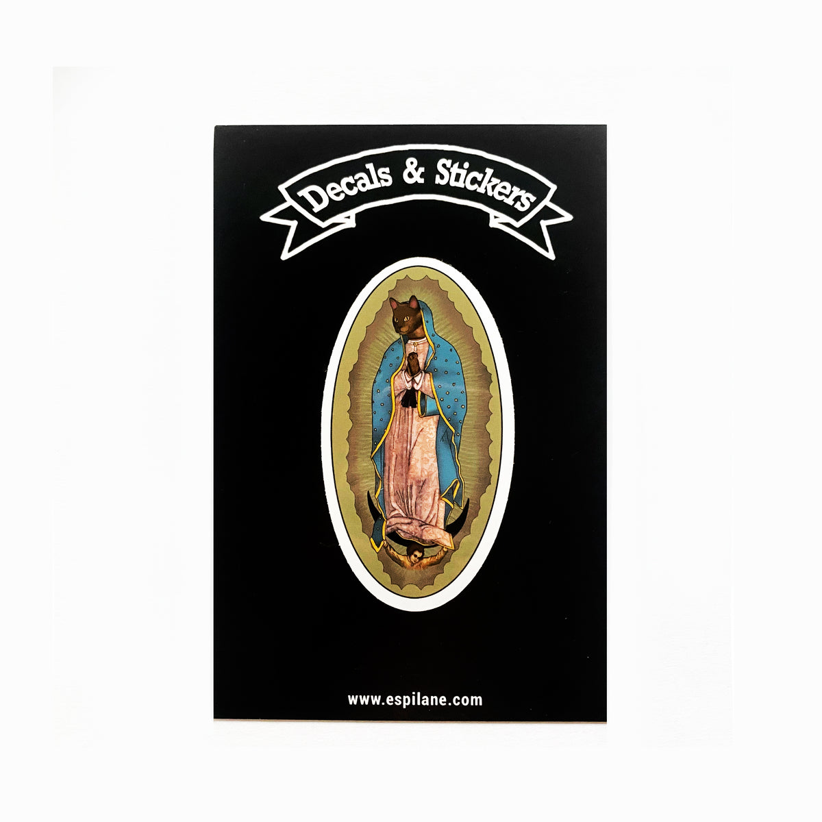 Virgin Mary Cat Decal Vinyl Sticker